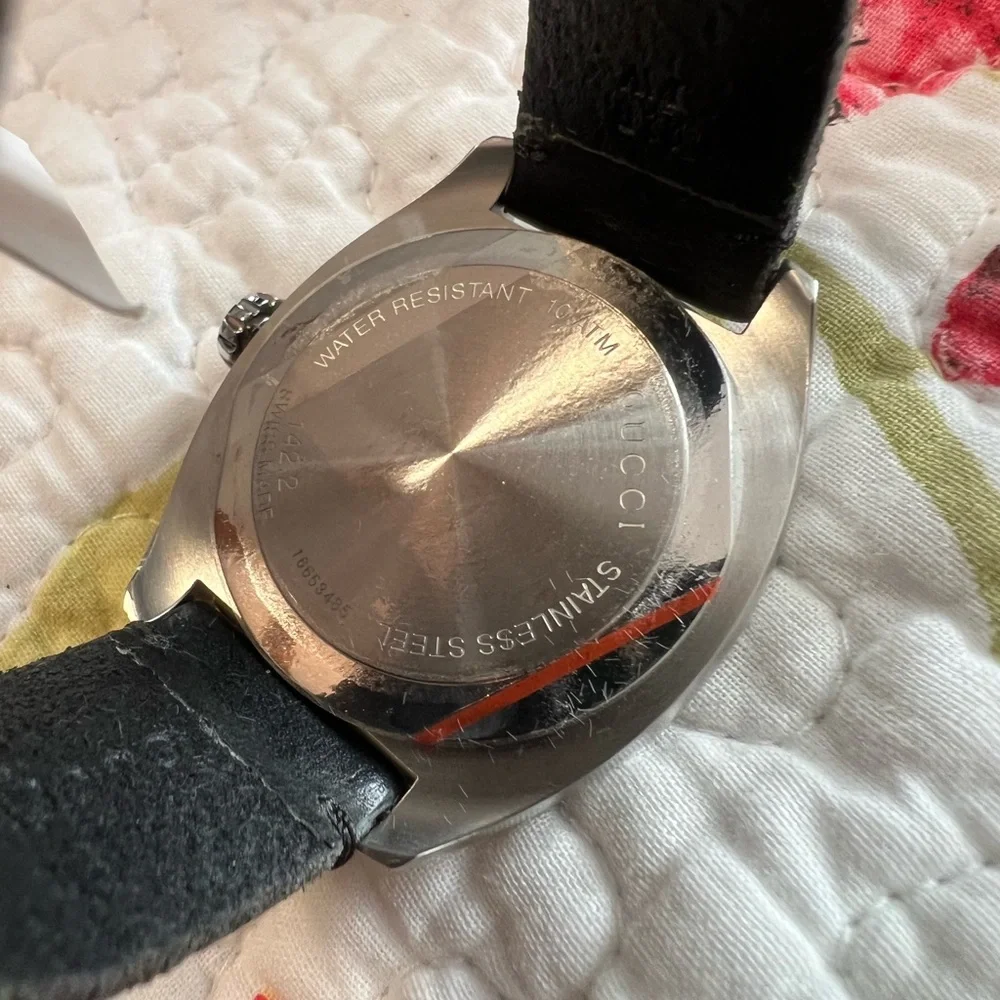 Gucci Black and Silver Watch